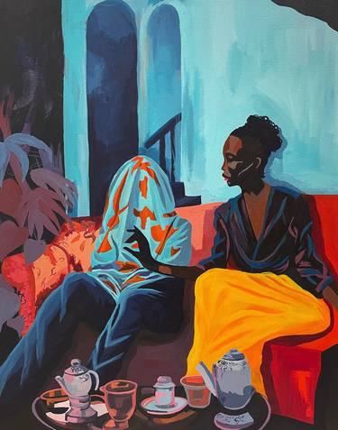 Original Contemporary People Paintings by Abi Salami