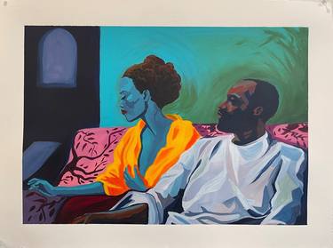Original Contemporary People Painting by Abi Salami