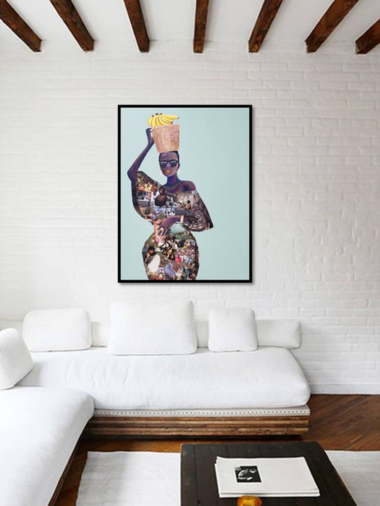 Original black art Women Collage by Abi Salami