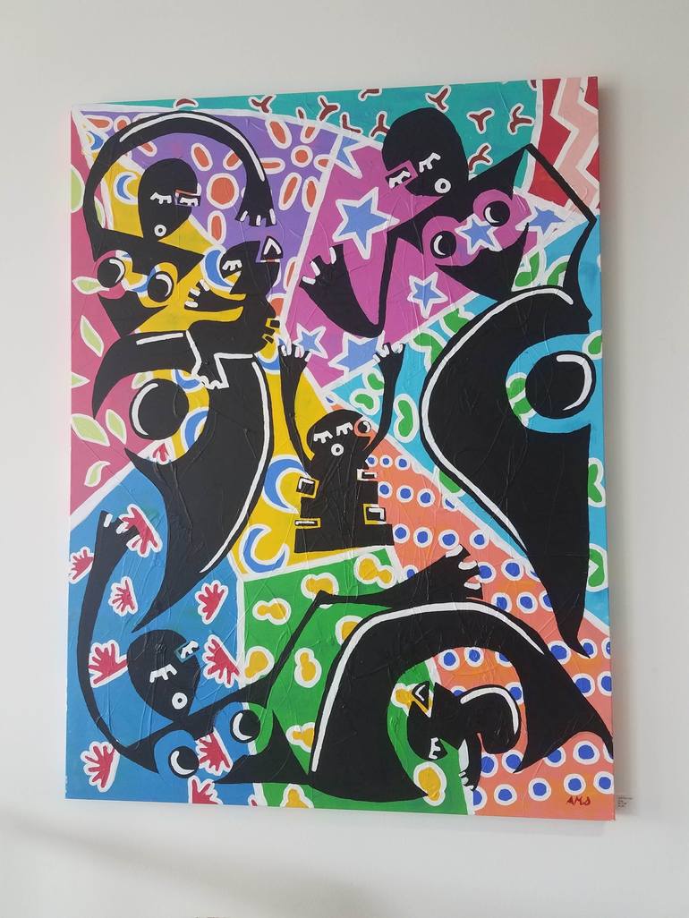 Original Cubism Culture Painting by Abi Salami