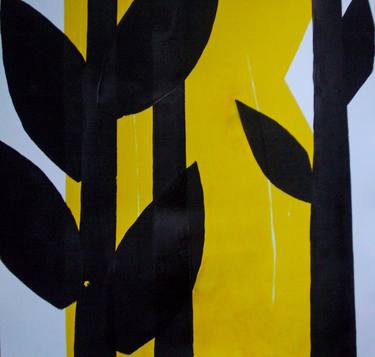 Original Abstract Botanic Printmaking by Johanna Siegel