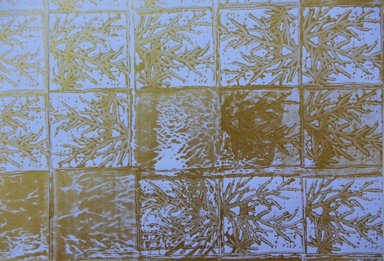 Original Abstract Botanic Printmaking by Johanna Siegel