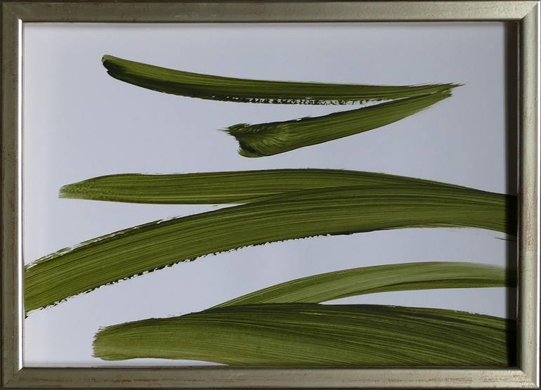 Original Abstract Botanic Painting by Johanna Siegel