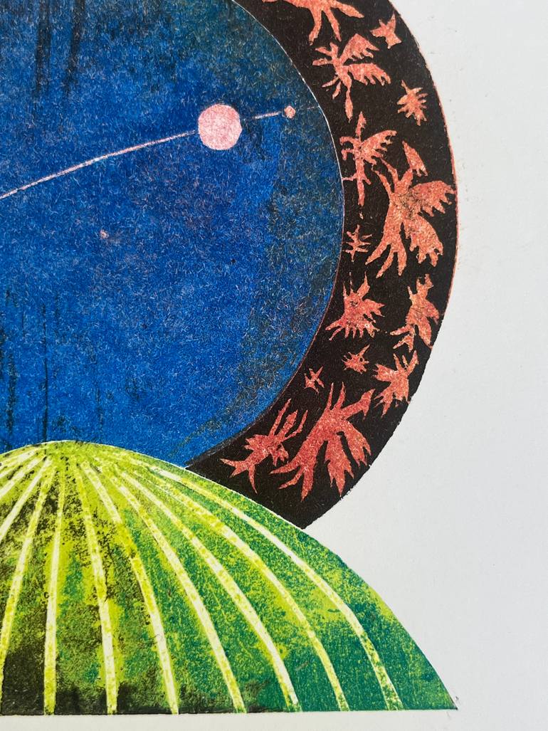 Original Art Deco Abstract Printmaking by Anna Bilman