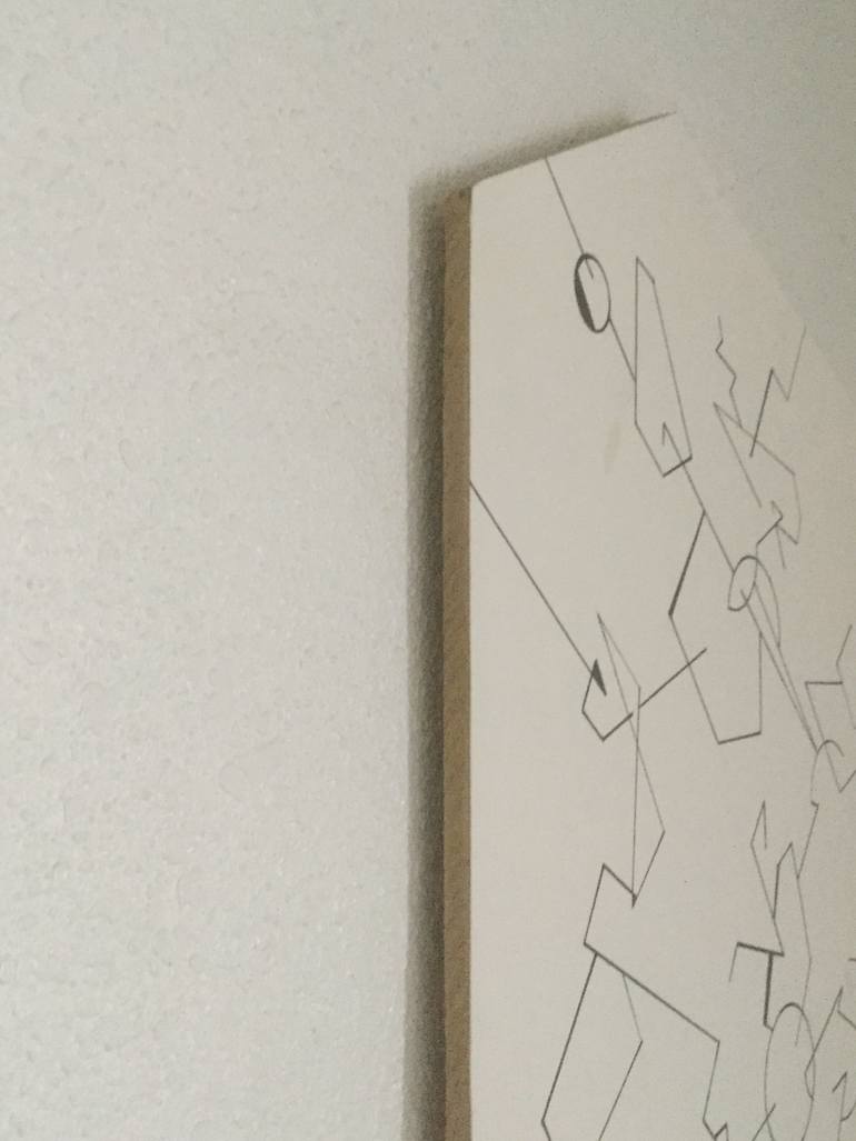 Original Abstract Calligraphy Drawing by Rehna Ruksana