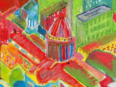 Print of Cities Paintings by Kirstine Chaffey