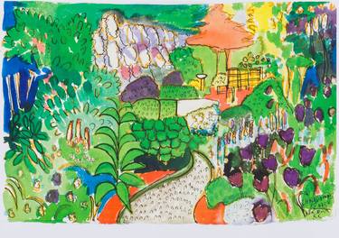 Print of Impressionism Garden Paintings by Kirstine Chaffey