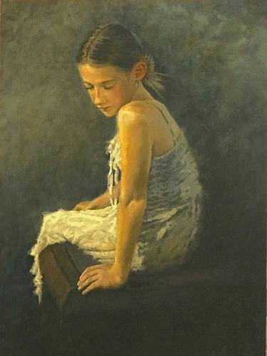 Original Figurative Women Paintings by R K Jolley