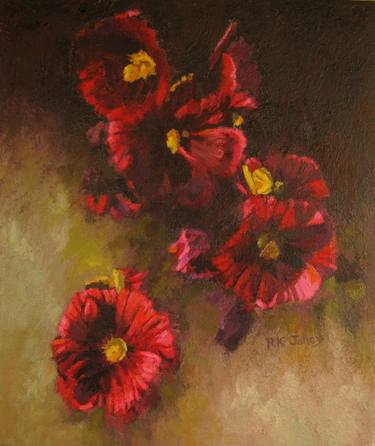 Original Impressionism Floral Paintings by R K Jolley