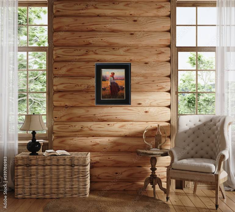 Original Figurative Women Painting by R K Jolley