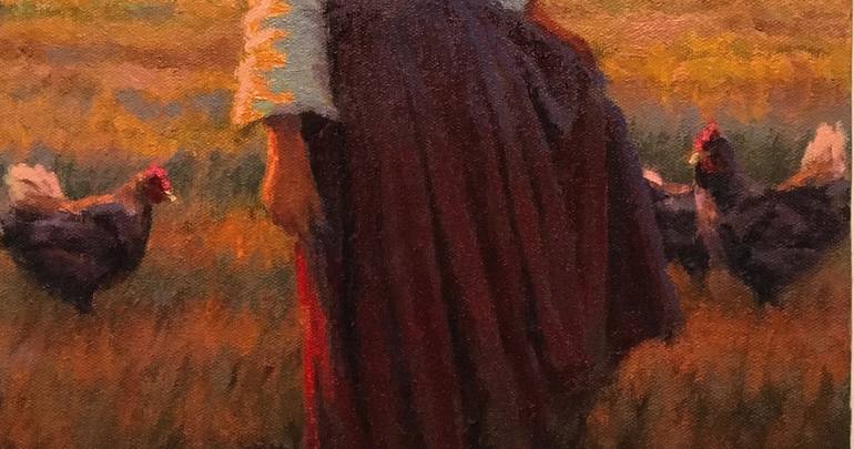 Original Figurative Women Painting by R K Jolley