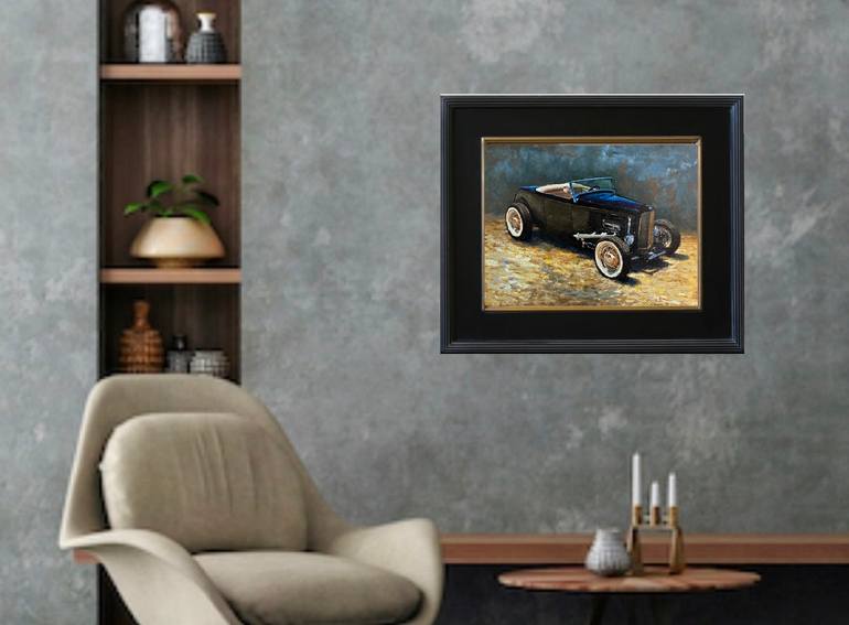 Original Realism Car Painting by R K Jolley