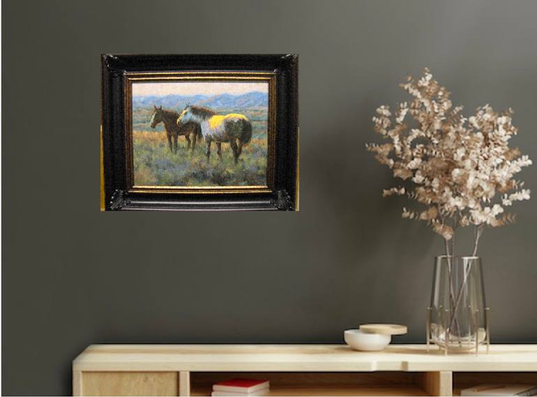 Original Impressionism Horse Painting by R K Jolley