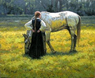 Original Figurative Horse Paintings by R K Jolley