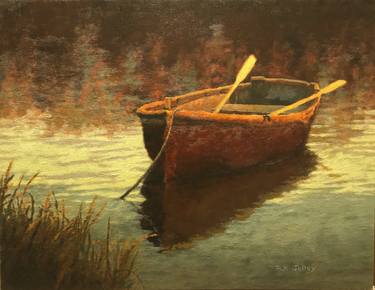 Original Fine Art Boat Paintings by R K Jolley