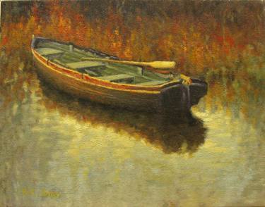 Print of Impressionism Boat Paintings by R K Jolley