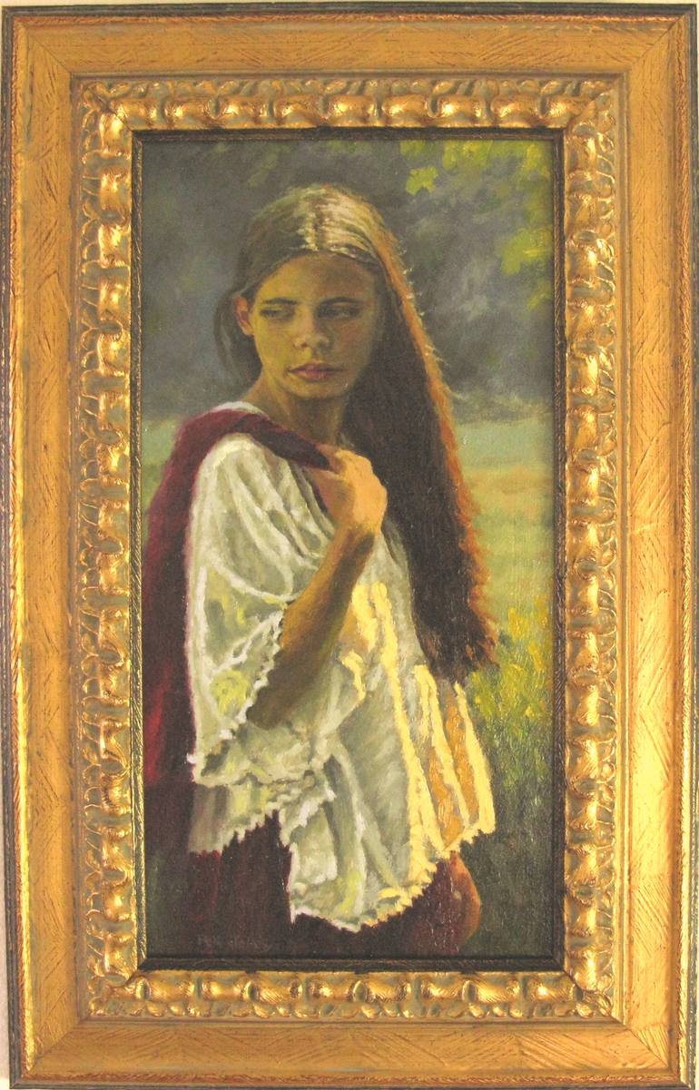 Original Figurative Women Painting by R K Jolley