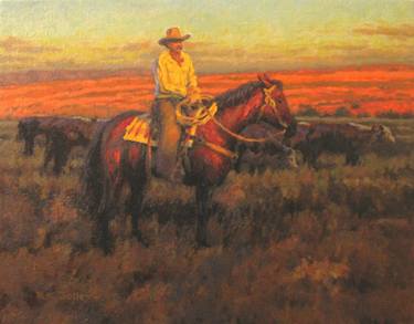 Original Figurative Horse Paintings by R K Jolley