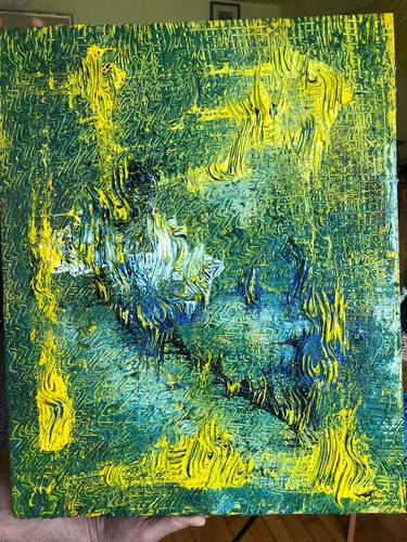 Original Abstract Expressionism Abstract Painting by David Stein