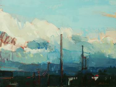 Original Expressionism Landscape Paintings by Athanasios Anastopoulos