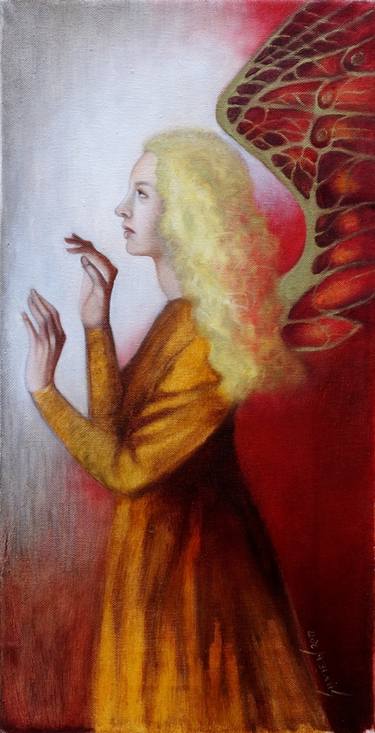 Original Fine Art Religious Painting by Silvie Novotna