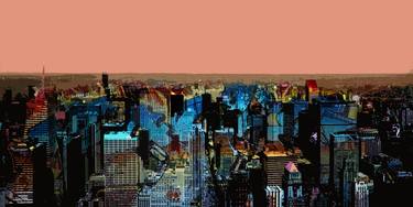 Print of Pop Art Cities Mixed Media by X O