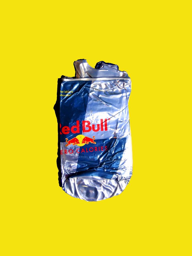 Crushed Red Bull Can X Limited Edition Of 5 New Media By X O Saatchi Art