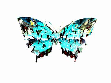 Graffiti Butterfly - with Savie 36 - Limited Edition of 5 thumb