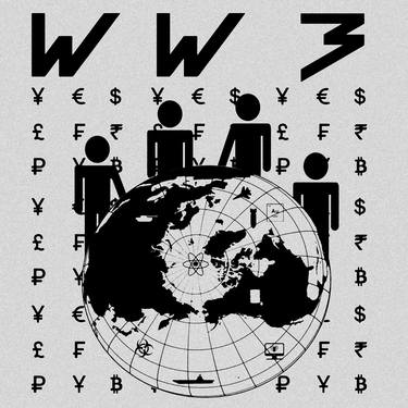 Original Conceptual Political Mixed Media by X O