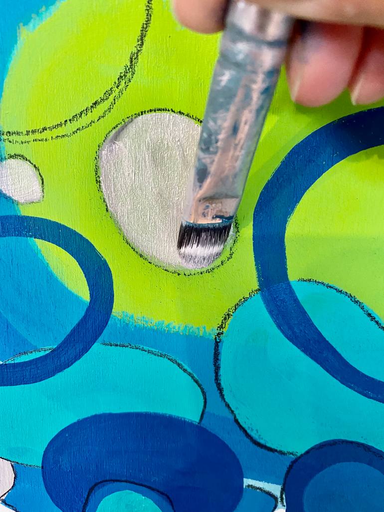 Original Contemporary Abstract Painting by Michelle Kranz