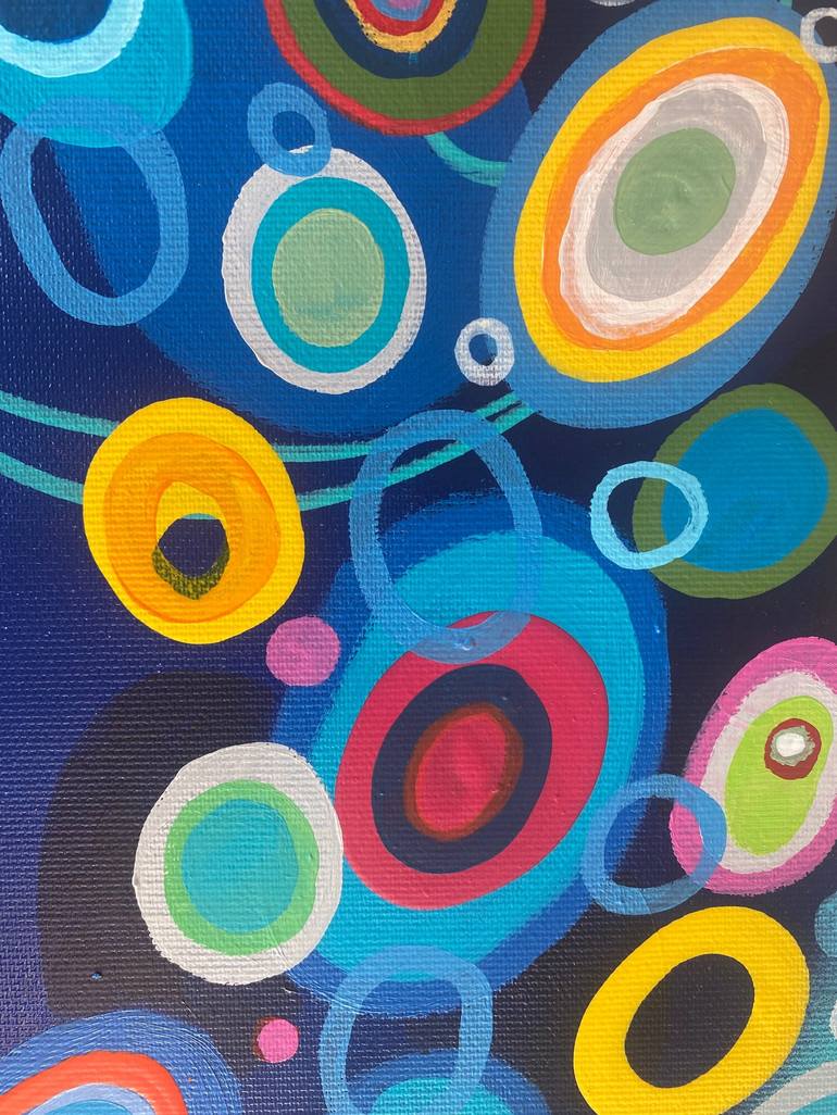 Original Artificial Intelligence Abstract Painting by Michelle Kranz