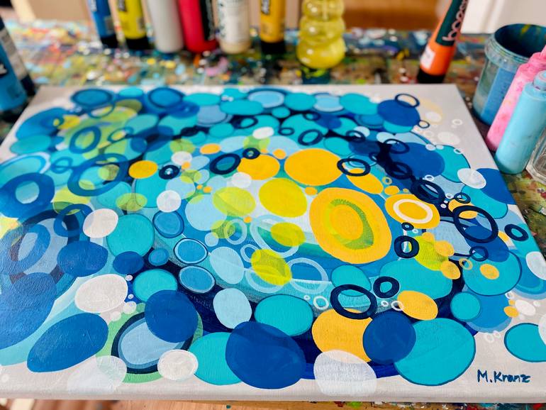 Original Abstract Expressionism Abstract Painting by Michelle Kranz
