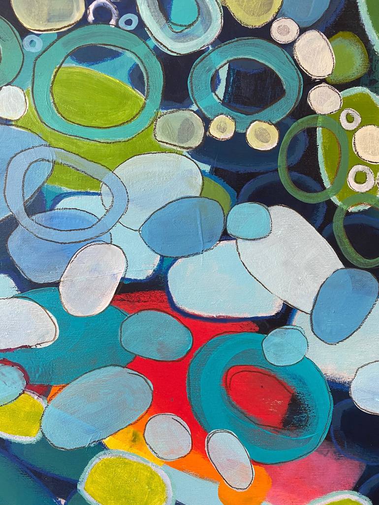 Original Abstract Water Painting by Michelle Kranz