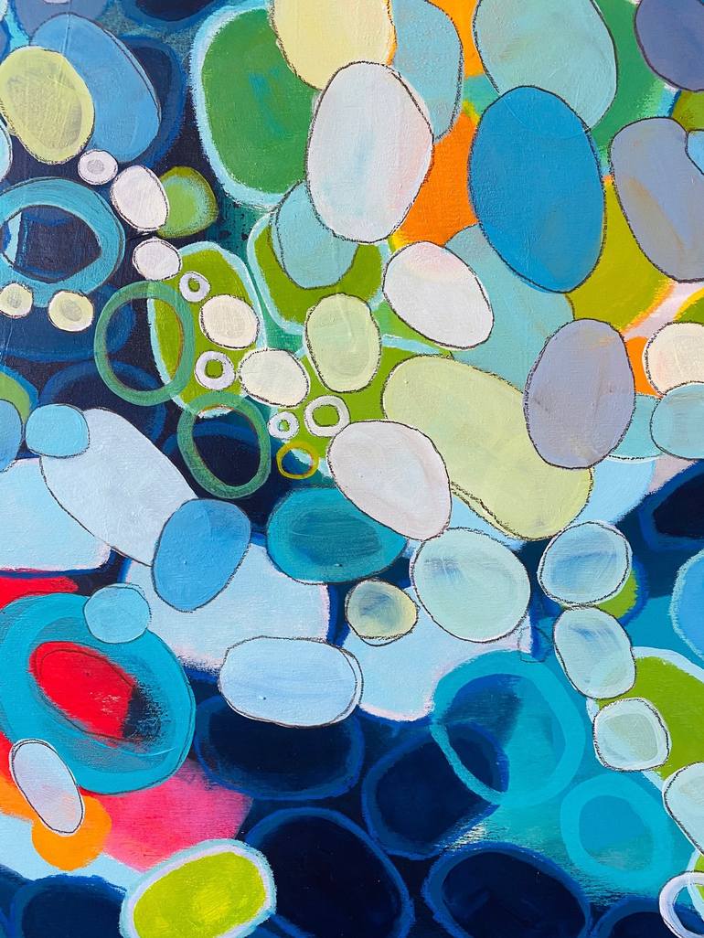 Original Abstract Water Painting by Michelle Kranz