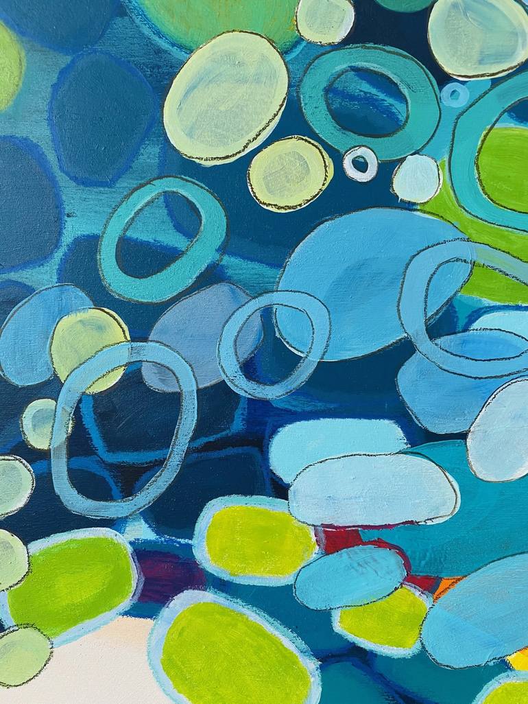 Original Abstract Water Painting by Michelle Kranz