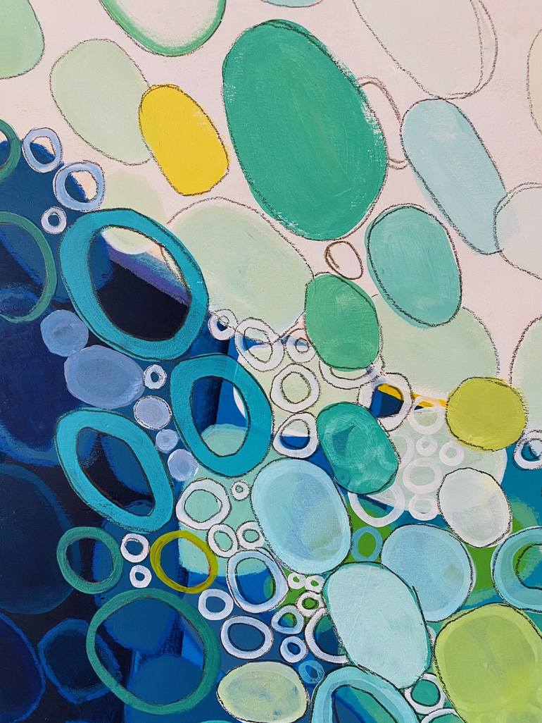 Original Abstract Water Painting by Michelle Kranz