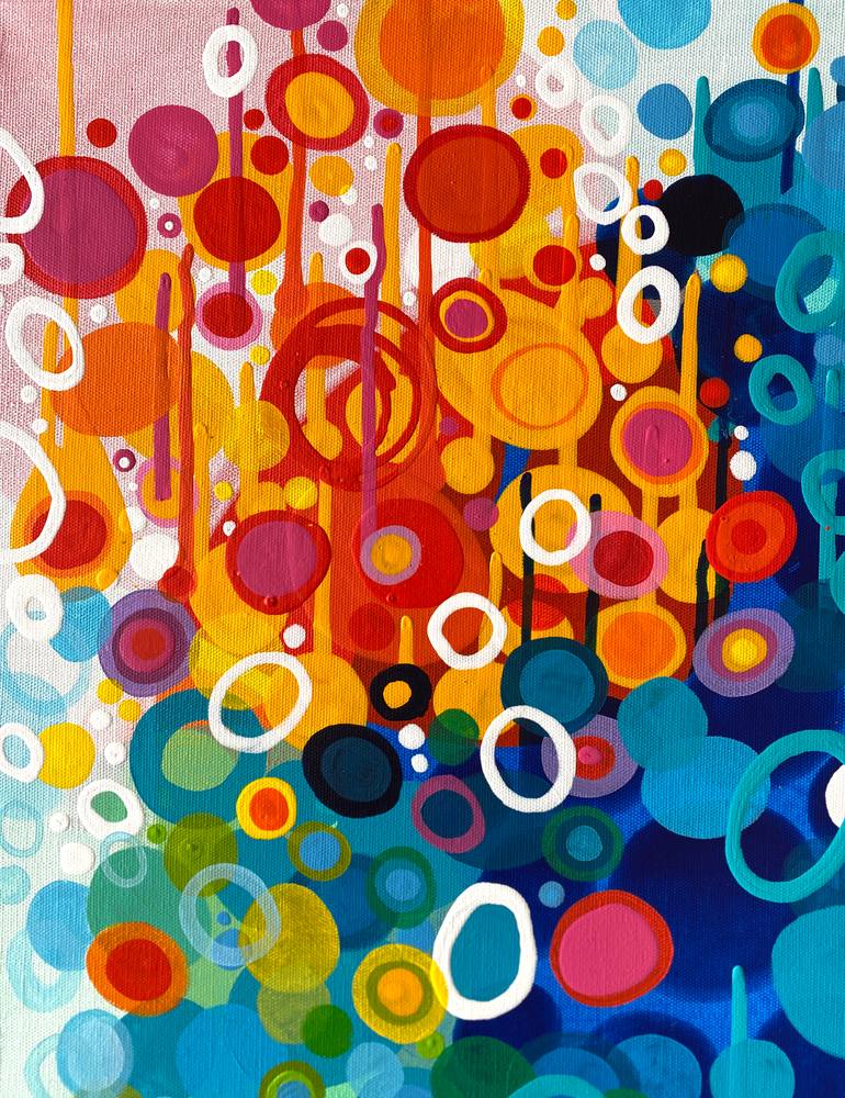 Original Color Field Painting Abstract Painting by Michelle Kranz