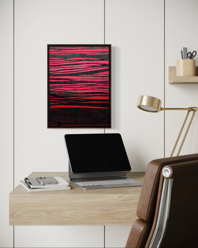 Original Abstract Expressionism Abstract Painting by Klara Gunnlaugsdottir