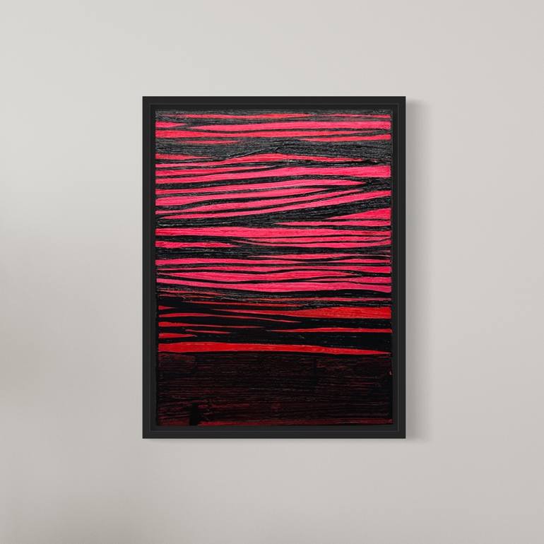 Original Abstract Expressionism Abstract Painting by Klara Gunnlaugsdottir