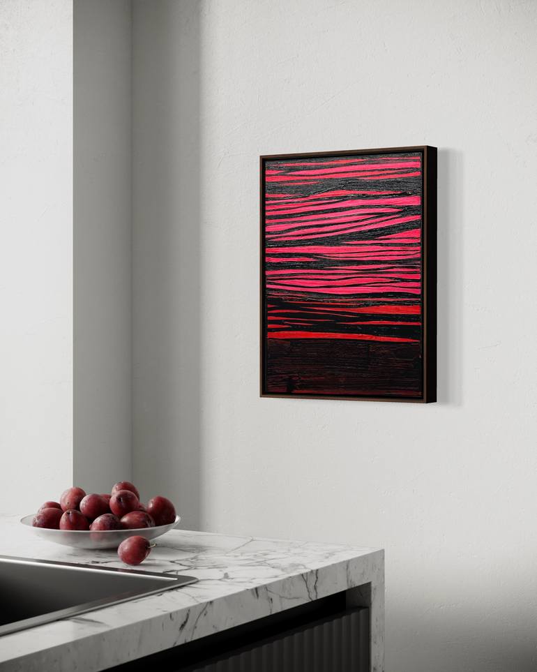 Original Abstract Expressionism Abstract Painting by Klara Gunnlaugsdottir
