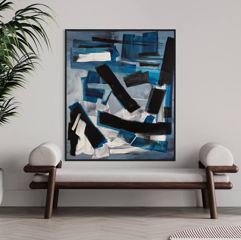 Original Abstract Expressionism Abstract Painting by Klara Gunnlaugsdottir