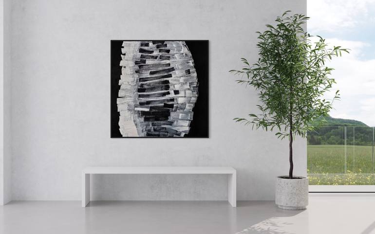 Original Minimalism Abstract Painting by Klara Gunnlaugsdottir