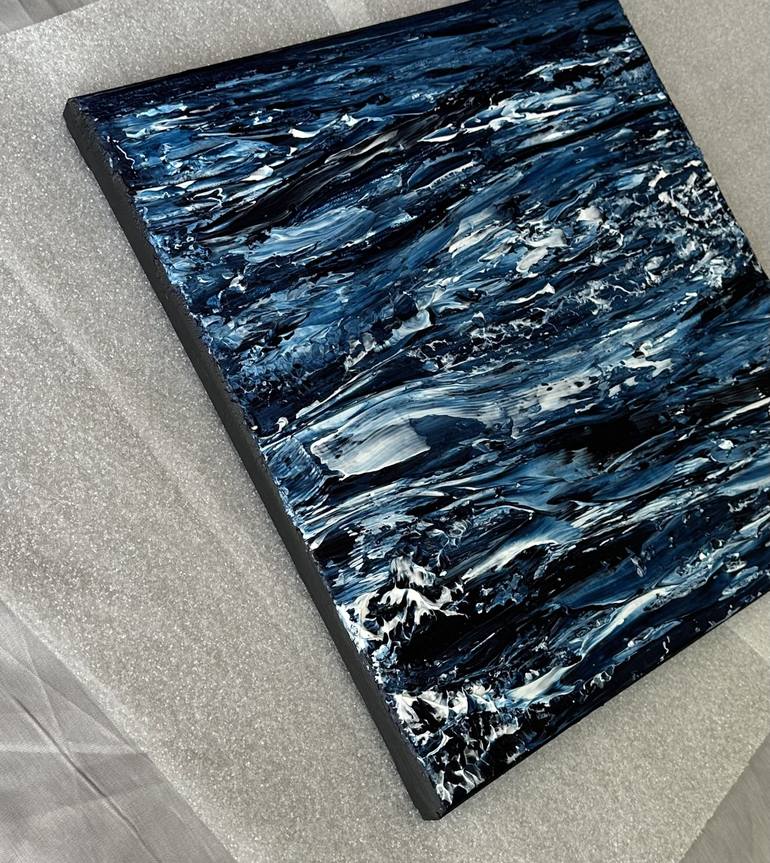 Original Abstract Seascape Painting by Klara Gunnlaugsdottir