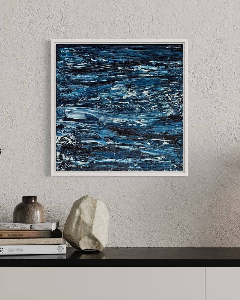 Original Abstract Seascape Painting by Klara Gunnlaugsdottir