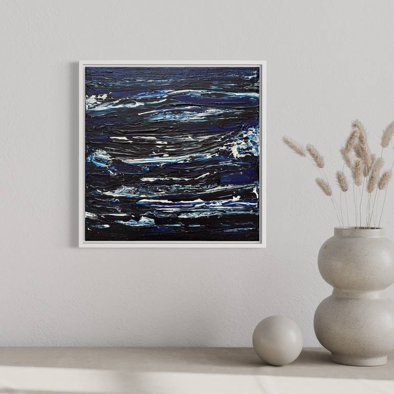 Original Abstract Seascape Painting by Klara Gunnlaugsdottir