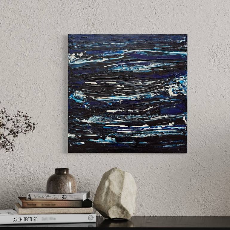 Original Abstract Seascape Painting by Klara Gunnlaugsdottir