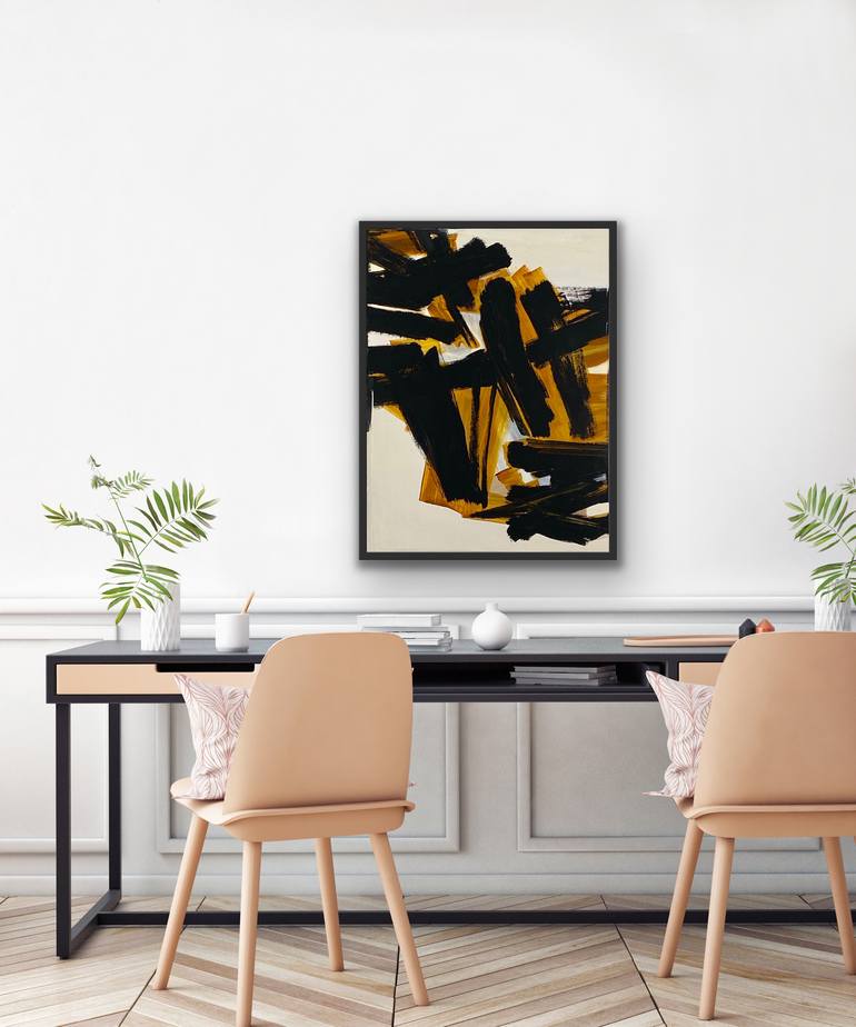 Original Abstract Expressionism Abstract Painting by Klara Gunnlaugsdottir