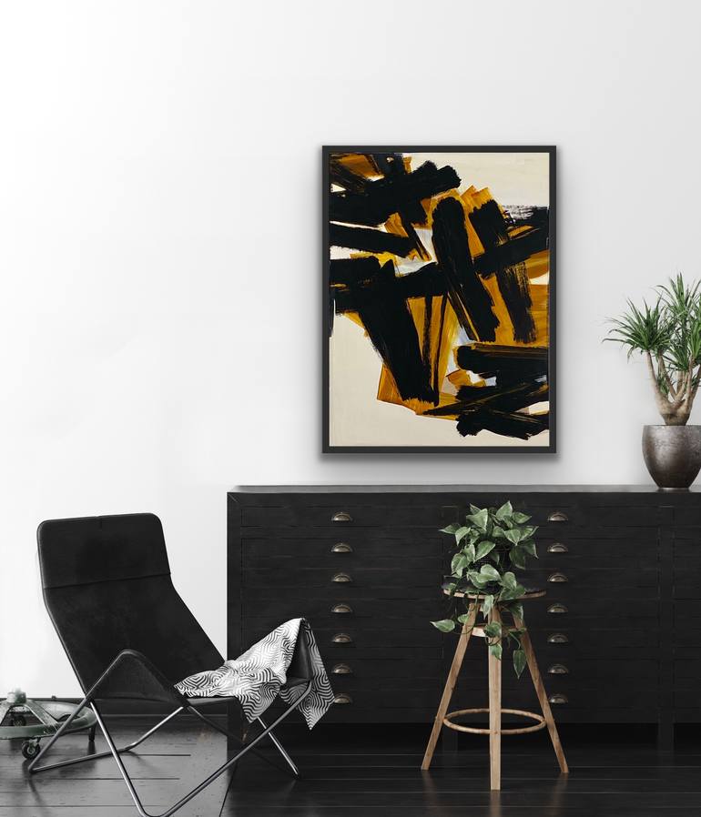 Original Abstract Expressionism Abstract Painting by Klara Gunnlaugsdottir