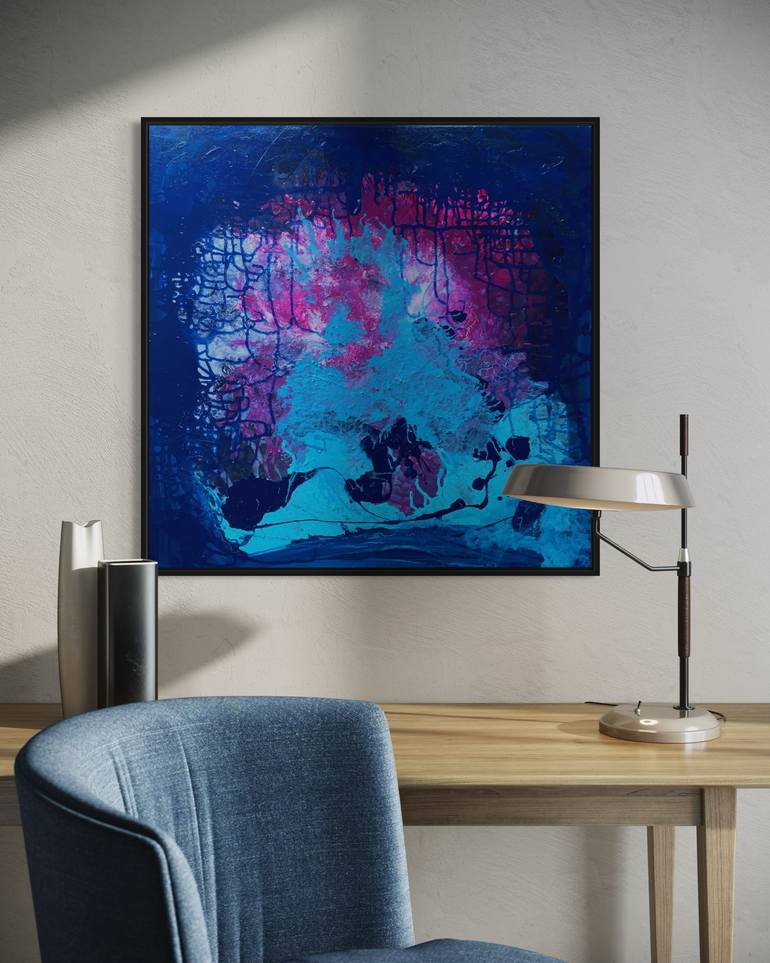 Original Abstract Expressionism Light Painting by Klara Gunnlaugsdottir