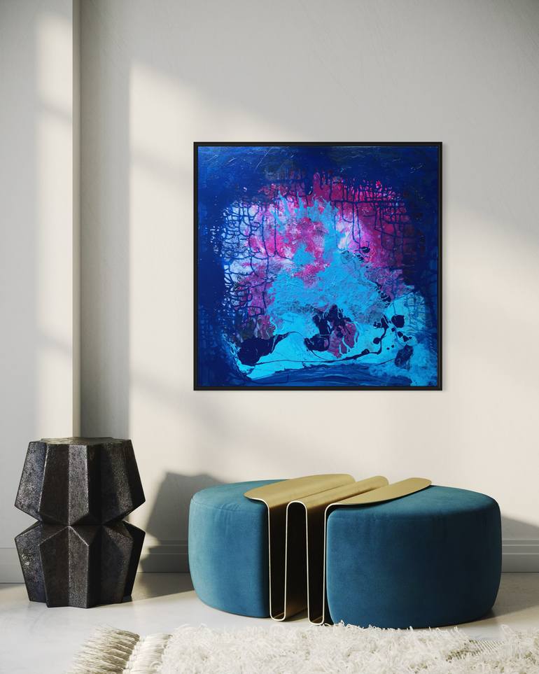 Original Abstract Expressionism Light Painting by Klara Gunnlaugsdottir